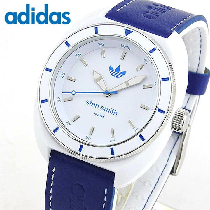 楽天市場 Adidas アディダス Stan Smith スタンスミス 白 青 メンズ レディース 腕時計 防水 男女兼用 ユニセックス ホワイト ブルー Adh9087 海外モデル 誕生日プレゼント 男性 女性 バレンタイン ギフト 加藤時計店 Gショック楽天市場店