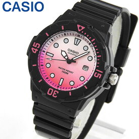 【3ヶ月保証】【専用BOXなし】CASIO カシオ チープカシオ チプカシ スタンダード LRW-200H-4E 海外モデル レディース 腕時計 防水 キッズ 子供 ウォッチ 女の子 樹脂 バンド クオーツ アナログ 黒 ブラック ピンク 誕生日プレゼント 女性 彼女 友達 ギフト