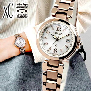 【お取り寄せ】シチズン クロスシー エコドライブ 電波 ハッピーフライト 腕時計 レディース サクラ色 ベーシック 見やすい CITIZEN xC EC1037-51A 国内正規品 女子 中学生 高校生 誕生日プレゼン