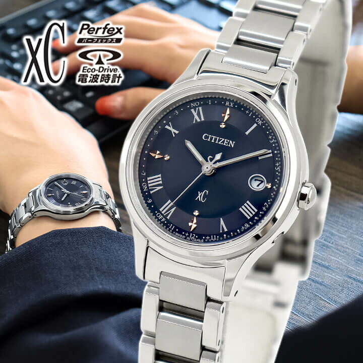 CITIZEN xC クロスシー ES9490-61L hikari collection ソーラー電波  