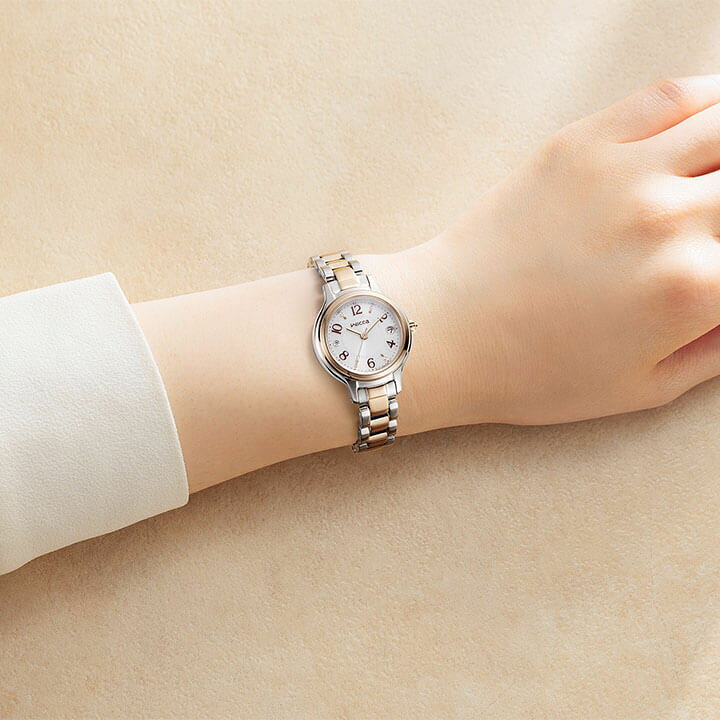 楽天市場】シチズン ウィッカ ソーラーテック電波 アナログ メタル 金  