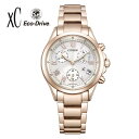 【無料刻印】シチズン クロスシー CITIZEN xC 限定モデル basic collection FB1405-58A カレンダー アナログ メタル ピンクゴールド クロノグラフモデル 国内正規品 レディース
