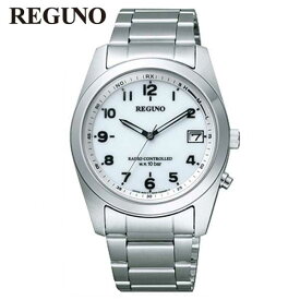 【お取り寄せ】シチズン レグノ ソーラーテック 電波 カレンダー アナログ メタル 銀 シルバー 白 ホワイト CITIZEN REGUNO RS25-0482H 腕時計 国内正規品 メンズ