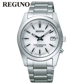 【お取り寄せ】シチズン レグノ ソーラーテック 電波 カレンダー アナログ メタル 銀 シルバー 白 ホワイト CITIZEN REGUNO RS25-0484H 腕時計 国内正規品 メンズ