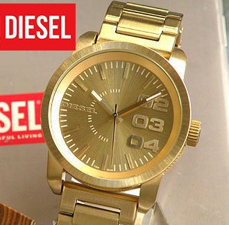 くすみ水色 DIESEL ディーゼル 腕時計 ゴールド - 通販 - www 