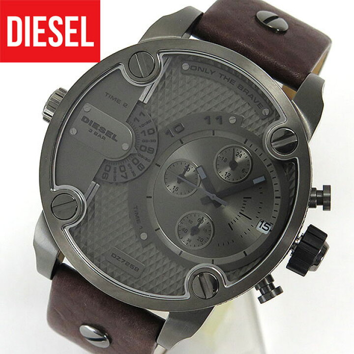 楽天市場】DIESEL ディーゼル メンズ 腕時計 watch 時計 レザー DZ7258 