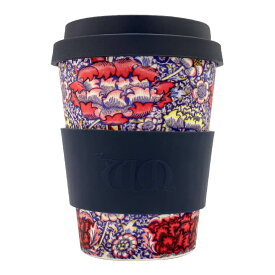 エコーヒーカップ ウィリアムモリス テキスタイル 花柄 北欧 コーヒー カップ 蓋付き シリコン タンブラー 持ち運び 携帯 350ml お茶 かわいい おしゃれ ナチュラル ecoffee cup 誕生日 女性 彼女 妻 女友達 ギフト たんぶらー 喜ばれる ちょっとした プレゼント 食洗機対応