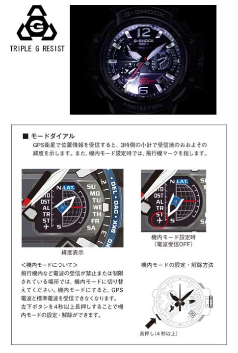 楽天市場】CASIO カシオ G-SHOCK Gショック ジーショック GPW-1000 