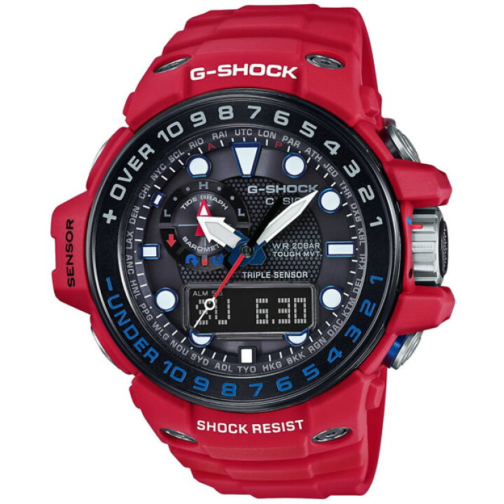 楽天市場】CASIO カシオ G-SHOCK Gショック MASTER OF G RESCUE RED 