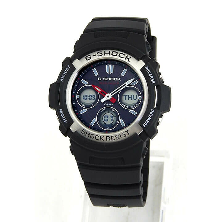 楽天市場】G-SHOCK 電波 ソーラー アナログ 防水 黒 ブラック CASIO 