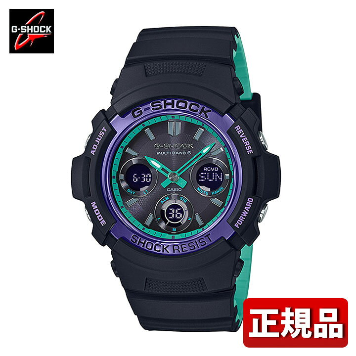 楽天市場 Casio カシオ G Shock Gショック ジーショック Awg M100sbl 1ajf メンズ 腕時計 防水 ウレタン 多機能 タフソーラー 電波 アナログ デジタル 黒 ブラック 紫 パープル 国内正規品 就職祝い 入学祝い 卒業祝い 息子 誕生日プレゼント 男性 彼氏 旦那 夫 友達