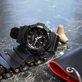 CASIO カシオ G-SHOCK ジーショック Gショック 電波 ソーラー タフソーラー メンズ 防水 ウレタン 多機能 アナログ GAW-100B-1A 黒 オールブラック 青 ブルー おすすめ 誕生日プレゼント 男性 プレゼント 男性 プレゼント 彼氏 旦那 夫 友達 ギフト /腕時計/