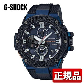 G-SHOCK Gショック ジーショック Gスチール GST-B100XB-2AJF 青 ブルー 黒 ブラック ネイビー メンズ 腕時計 防水 カーボン 多機能 タフソーラー アナログ 国内正規品 CASIO カシオ