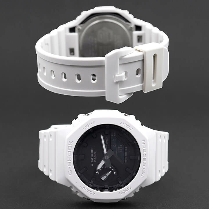 楽天市場 Casio カシオ G Shock Gショック ジーショック Ga 2100 7a メンズ 腕時計 時計 カシオーク 防水 ウレタン 多機能 薄い 薄型 軽い カーボン アナデジ オクタゴン 八角形 白 ホワイト 黒 ブラック 海外モデル 誕生日プレゼント 男性 彼氏 旦那 夫 友達 ギフト