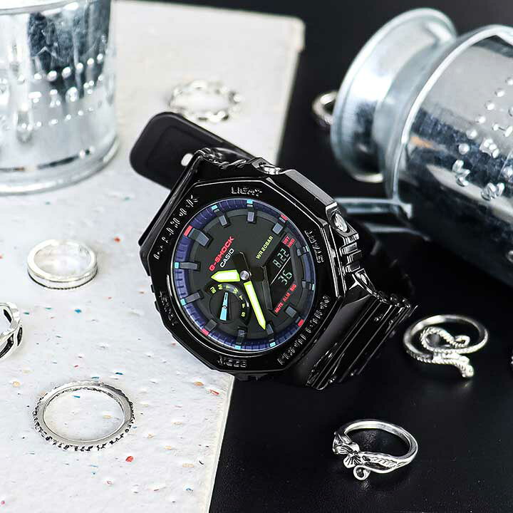 楽天市場】G-SHOCK ga-2100 Gショック ジーショック g-shock ga2100 黒 