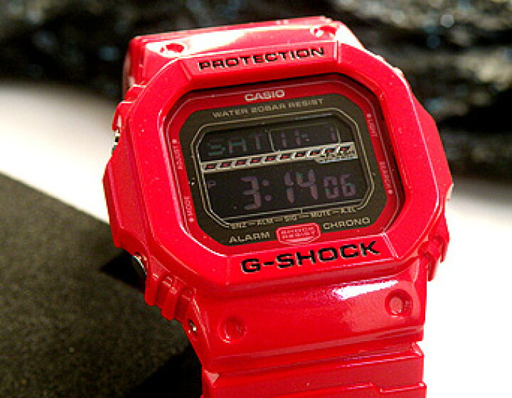 楽天市場】CASIOカシオGショック ジーショック G-SHOCK赤の腕時計 防水