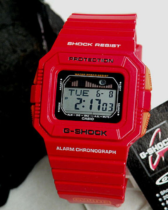 楽天市場】CASIOカシオGショック ジーショック GLX-5500A-4レッドLIDE  