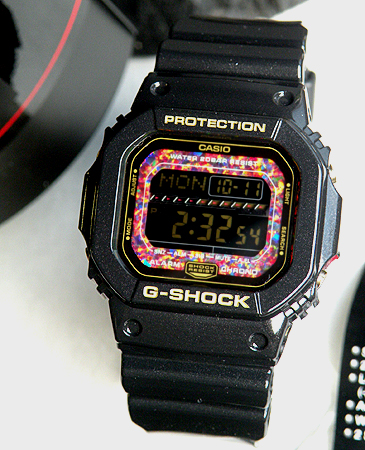 訳ありBOX カシオ 腕時計 防水 時計 メンズCASIOG-SHOCK GLS-5600KL-1DR デジタル スクエア ブラック 黒 Reflex  Dial Series 強い輝きを放つ「人工オパール」使用！ ベースは角型で人気の5600型 Gショック ジーショック四角 海外モデル |