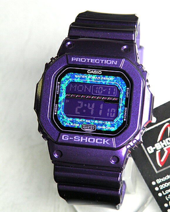 楽天市場】カシオCASIOG-SHOCK GLS-5600KL-6 パープル Reflex Dial  