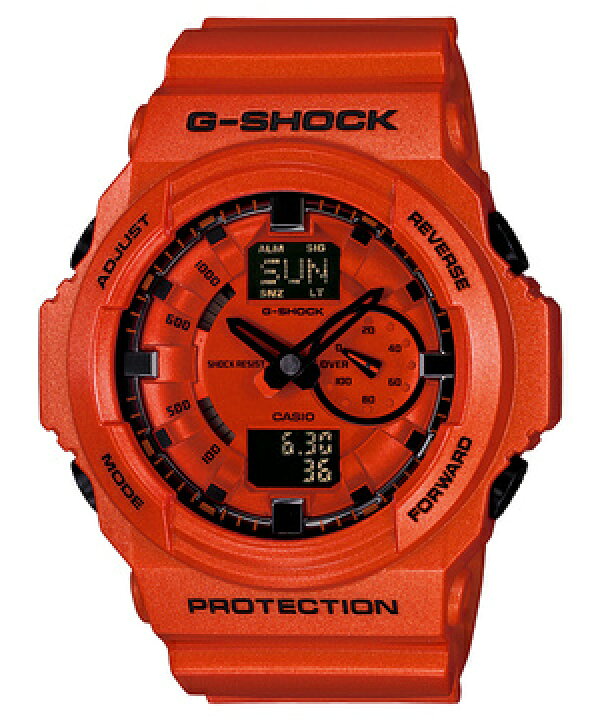 楽天市場】CASIOカシオ【G-SHOCK】GA-150A-4AJFメタリックオレンジ【G 