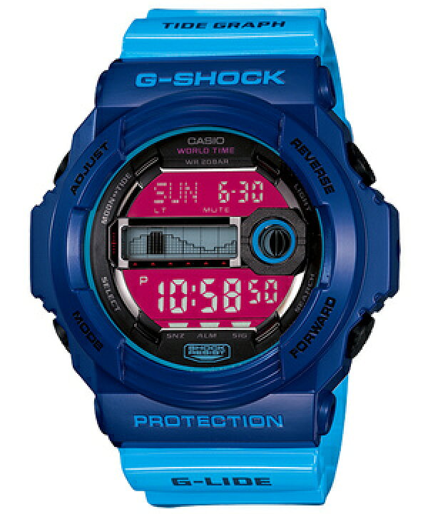 楽天市場】CASIOカシオ【G-SHOCK】GLX-150-2JFブルー国内正規品 タイド 