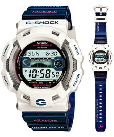 CASIO カシオ 防水 腕時計 時計 メンズ G-ショック GW-9110K-7JRホワイト×ネイビー LOVE THE SEA AND THE EARTH イルカ・クジラモデル GULFMANタフ ソーラー 電波時計 電波 ソーラー デジタル G-SHOCK国内正規品 誕生日プレゼント 男性 バレンタイン ギフト