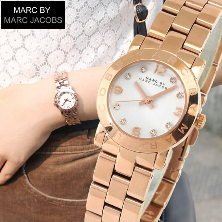 楽天市場 送料無料 マーク バイ マーク ジェイコブス Marc By Marcjacobs 時計 おしゃれ ブランド ウォッチ かわいい Mbm3078 海外モデル レディース 腕時計 人気のピンクゴールド 白 ホワイト 誕生日プレゼント 女性 ギフト 加藤時計店 Gショック楽天市場店