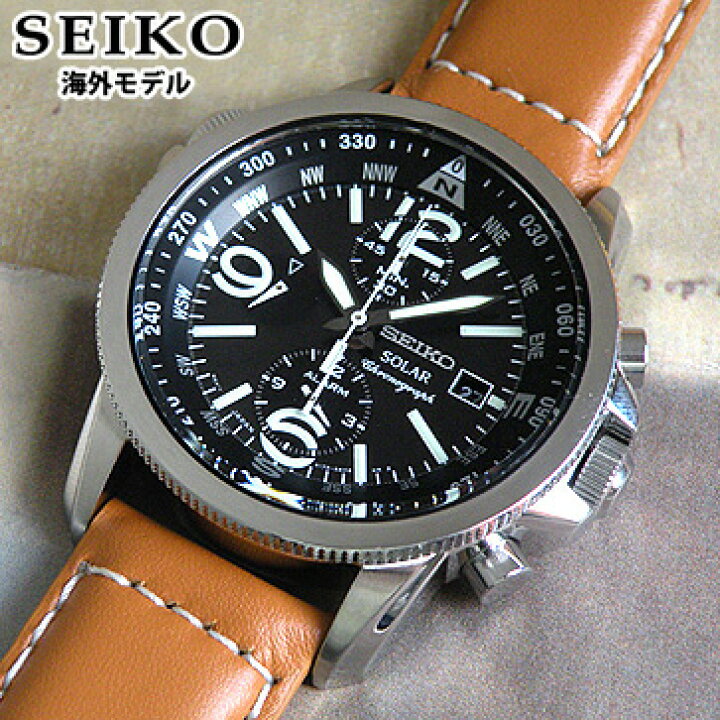 楽天市場】SEIKO セイコー ソーラー SOLAR SSC081P1 レザーベルト 