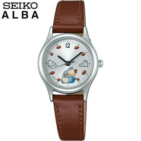 【お取り寄せ】SEIKO セイコー ALBA アルバ となりのトトロ キャラクター ACCK406 国内正規品 レディース レディス キッズ 子供 腕時計 ウォッチ 革ベルト レザー クオーツ アナログ 茶 ブラウン 銀 シルバー キッズ 子供 誕生日プレゼント 女性 彼女 女友達 ギフト