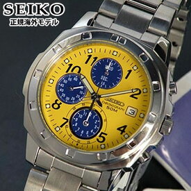 SEIKO セイコー 逆輸入 メンズ 腕時計 クロノグラフ SND409P1 イエロー 正規海外モデル 誕生日プレゼント 男性 彼氏 旦那 夫 友達 ギフト