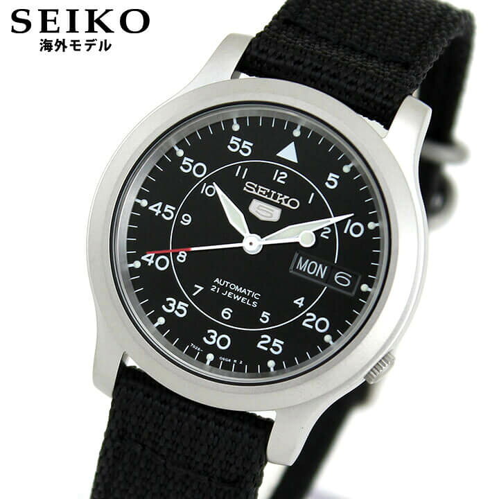 楽天市場】SEIKO5 セイコー ファイブ SNK809K2 アナログ ブラック 黒 