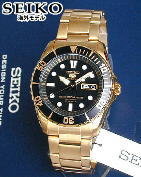 楽天市場】SEIKO セイコー SEIKO 5 ファイブスポーツ SNZF22J1 金 