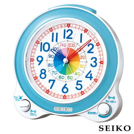 SEIKO セイコークロック 知育時計 国内正規品 KR887L キッズ 青 ブルー 目覚まし 目覚し めざまし 置き時計 読み方 学習 勉強 初めて 卒園祝い 卒業祝い 入学祝い 小学校 誕生日プレゼント 子供 男の子 女の子 小学生 小学校