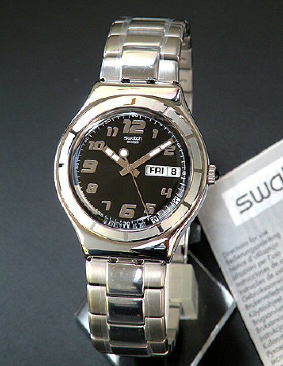 楽天市場】スウォッチ【Swatch】YGS740G IRONY BIG HIS TENDER BLACK 