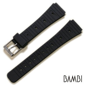 バンビ B-X ウレタン ブラック 18mm 時計ベルト BGB060AP 時計 ベルト 腕時計ベルト バンド 時計バンド