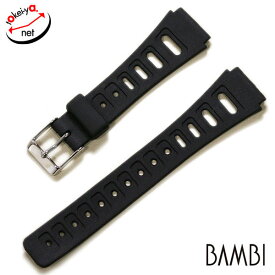 バンビ ウレタン ブラック 時計ベルト 18mm BGB062AP 時計 ベルト 腕時計ベルト バンド 時計バンド