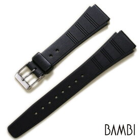 バンビ B-X ウレタン ブラック 18mm 時計ベルト BGB090AP 時計 ベルト 腕時計ベルト バンド 時計バンド