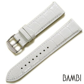 時計ベルト 10mm 11mm 12mm 13mm 14mm 16mm 17mm 18mm 19mm 20mm 22mm BAMBI バンビ フォーマルハウト 型押し 牛革 本革 ワンタッチバネ棒付 BKLE040 送料無料