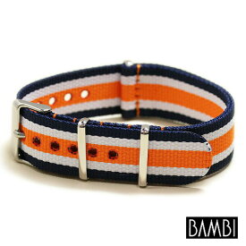 バンビ NATOベルト 18mm 20mm 22mm ナイロン BGA015