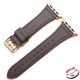 Apple Watch アップルウォッチ クロカラント イタリアンレザー 男女兼用 くすみカラー 時計ベルト 38mm 40mm 41mm 42mm 44mm 45mm 46mm 49mm X3507ITLAPO