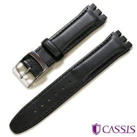 SWACH スウォッチ 対応 カーフ 牛革 本革 時計ベルト CASSIS カシス 特殊形状 時計バンド ストラップ 交換 TYPE SWT X1118840 17mm 19mm