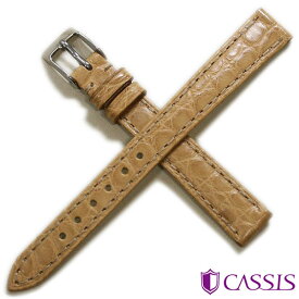 時計ベルト 8mm 10mm 12mm 13mm 14mm 15mm 16mm 18mm 20mm CASSIS カシス RionMat リオンマット アリゲータ ワニ革 本革 時計 ベルト 替えベルト D0000A68