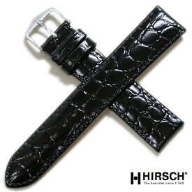 時計ベルト 8mm 9mm 10mm 11mm 12mm 13mm 14mm 15mm 16mm 17mm 18mm 20mm 22mm HIRSCH ヒルシュ クロコグレイン 型押し 時計 ベルト 時計バンド 交換 調整 送料無料