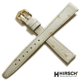 時計ベルト 8mm 9mm 10mm 11mm 12mm 13mm 14mm 16mm 17mm 18mm HIRSCH ヒルシュ オストリッチグレイン 型押し ショートサイズ 時計 ベルト 時計バンド 送料無料