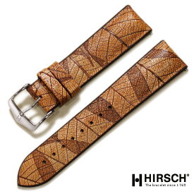 時計ベルト 18mm 20mm 22mm HIRSCH ヒルシュ リーフ 葉っぱ パフォーマンスコレクション 撥水 時計バンド SDGs 送料無料