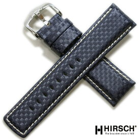 時計ベルト 18mm 20mm 22mm 24mm HIRSCH ヒルシュ CARBON カーボン 時計 ベルト 時計バンド 送料無料