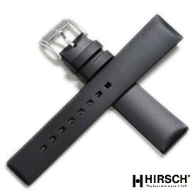 ヒルシュ ピュア ラバー ブラック ロングサイズ 時計ベルト 18mm 20mm ラバーベルト 時計 ベルト 腕時計ベルト バンド 時計バンド 送料無料