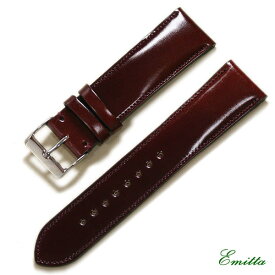 Emitta エミッタ コードバン 時計ベルト 馬革 日本製 18mm 19mm 20mm 22mm 24mm 時計 ベルト 時計バンド 送料無料