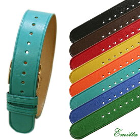 エミッタ コローレ カーフ 時計ベルト 牛革 引き通し 日本製 18mm 20mm 時計 ベルト 時計バンド 送料無料