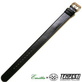 エミッタ コローレ カーフ 時計ベルト 牛革 引き通し 日本製 18mm 20mm 時計 ベルト 時計バンド 送料無料